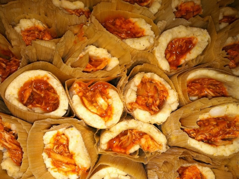 Cold Tamales sold by the half or full dozen. Spanglish